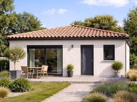 terrain avec maison neuve à vendre