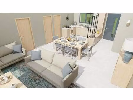 terrain avec maison neuve à vendre