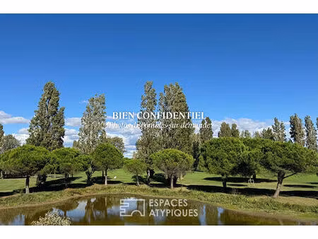 villa avec piscine vue sur le golf