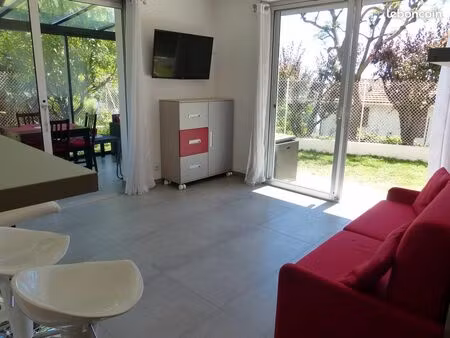 2/3 pieces 52 m2 meuble  clim  jardin prive  parking prive  vue mer plein sud