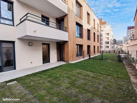 colombes – t3 neuf 65 m² avec jardin privatif 64 m²  parking – dispo 5 février