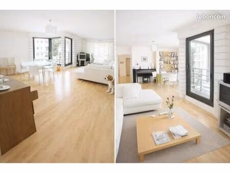 paris 16e passy t4 meublé 117m2 parking balcon