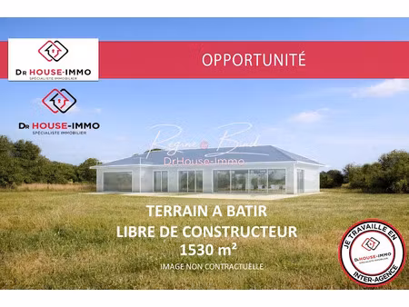 vente terrain 1530 m² à lamarque (33460)  132 000 €