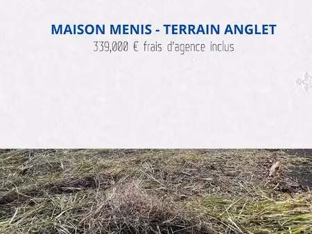 vente terrain à batir 460 m² à anglet (64600)  339 000 €