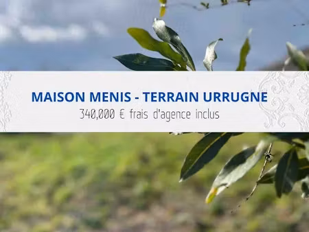 vente terrain à batir 850 m² à urrugne (64122)  340 000 €