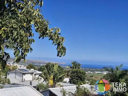 à vendre – terrain 557 m² + maison à démolir ou rénover – plaine saint-paul – vue mer