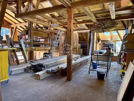 servoz  vieux village – ferme à fort potentiel – vue mont-