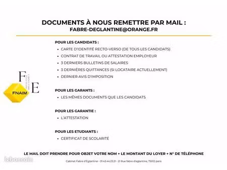 appartement 2 pièces 49 m²