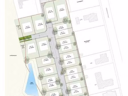 bouwgronden voor alleenstaande en halfopen woningen