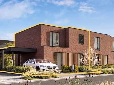 halfopen moderne nieuwbouw aan groenzone