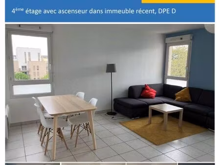 grand t2 lumineux meublé lyon 8