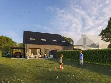 energiezuinige halfopen bebouwing met grote tuin
