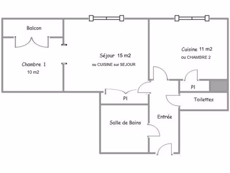 appartement 2 pièces