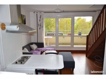 t2 43m² meublé en duplex + cave + parking