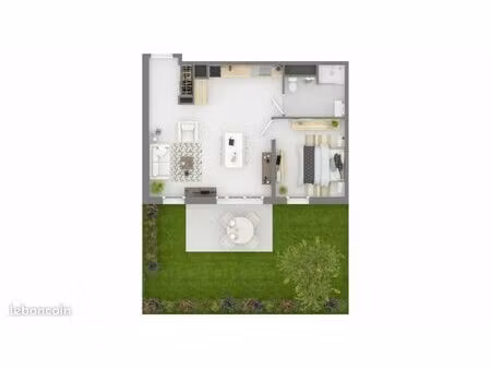 appartement 2 pièces 53 m²