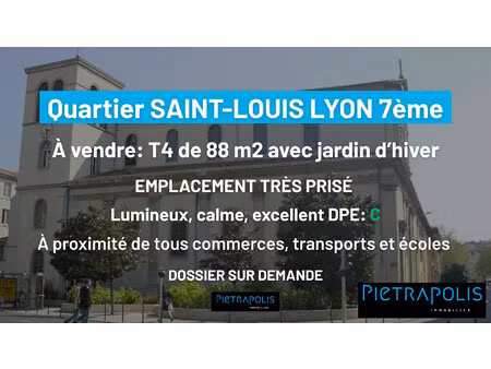 appartement t.4 de 88m2 quartier saint-louis