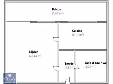appartement à louer 1 pièce 31.01 m² - montpellier (34) - 615€