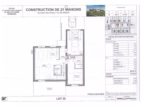 location maison 98m² ardon 45160
