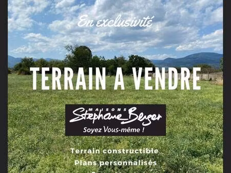 terrain constructible viabilisé à vendre