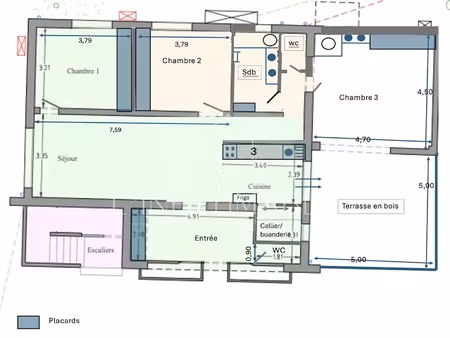 vente appartement 4 pièces 103 m² à puyricard (13540)  350 000 €