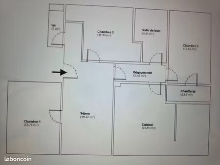 appartement en location f5