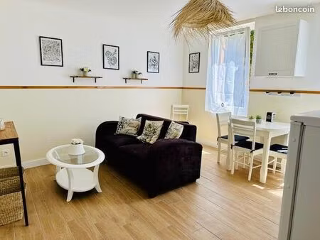 f2 meublé cosy – st-vincent plage – le havre