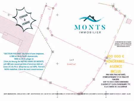 vente terrain à notre-dame-de-monts (85690) : à vendre / notre-dame-de-monts