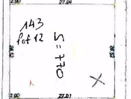 terrain 770 m² attigny