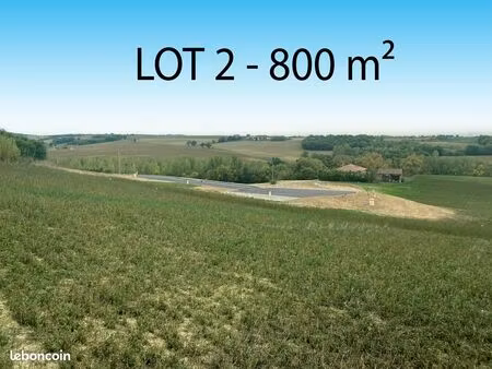 terrain constructible de 800 m² à l’isle jourdain 32600