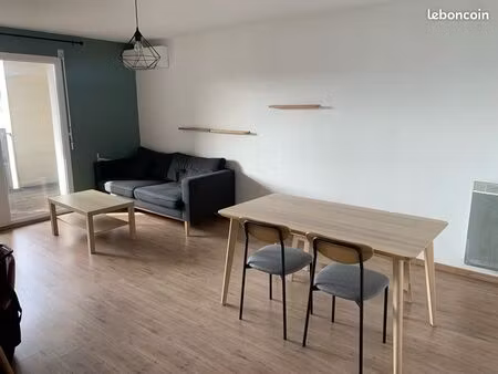t2 meublé lumineux – balcon  parking  clim – mérignac pichey