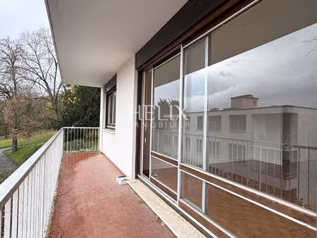 appartement traversant 91 37 m²  balcon  terrasse  box  parking 10' gares! le lycée intern