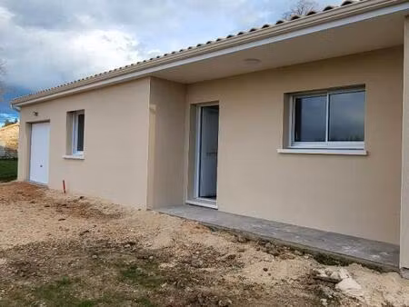 maison neuve de plain-pied - 110 m2- terrain clos 825 m2
