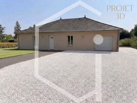 maison de plain pied 4 chambres avec garage sur 1200m2 de te