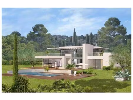 vence - terrain vue mer dans domaine sécurisé