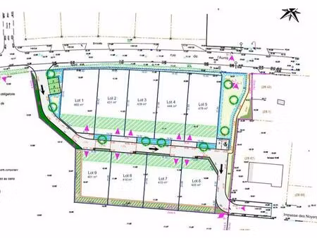 vente terrain anais 17540 - 59900 € - surface privée
