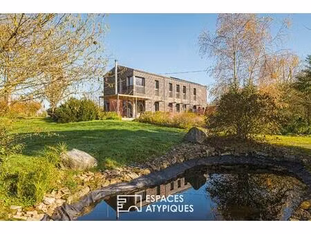 maison d'architecte entre verger et prairie