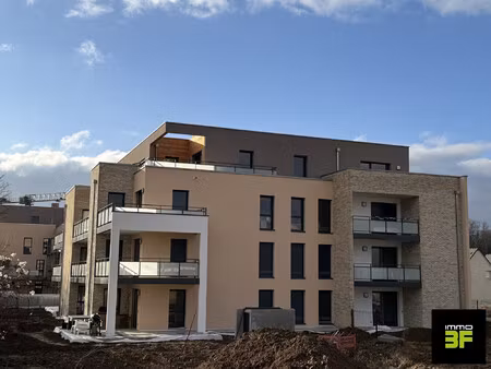 hésingue: t4 neuf de 86m2 avec terrasse de 15m2