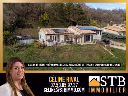 achat maison 7 pièces 180m² st georges les bains 07800