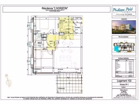 appartement 3 pièces 66 m²