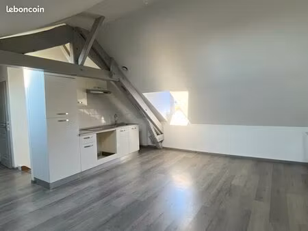 2 pièces mansardé en centre-ville
