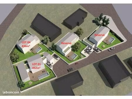 sigean – terrains 452 et 436 m² viabilisés – libres constructeur – quartier stratégique