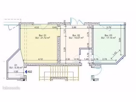 bureaux 59 m² remiremont