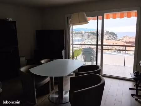 vente appartement t3 cap d'ail vue mer