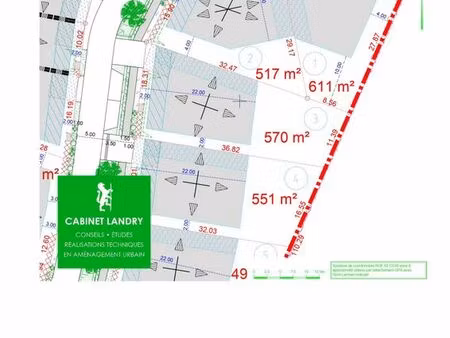 lot n° 3 : terrain à bâtir en lotissement communal