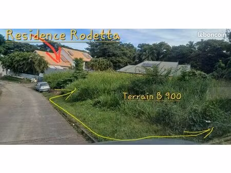 terrain plat viabilisé à anse à l'ane