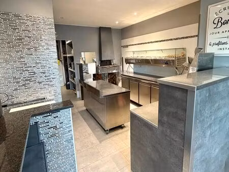 fond de commerce pizzeria feu de bois