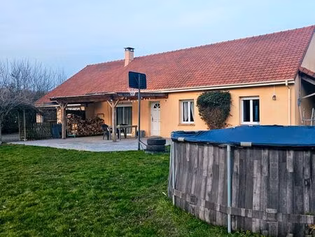 maison 105m² plein pied  double garages