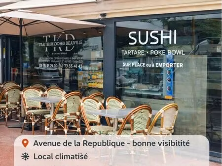 droit au bail 40 m² – forte visibilité – avenue de la république  deauville