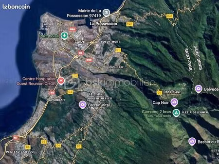 terrain 1 203 m² saint paul