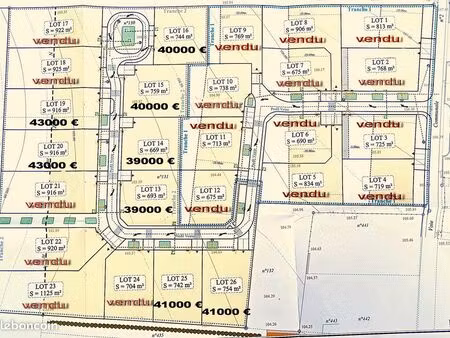 terrains viabilisés - tourriers